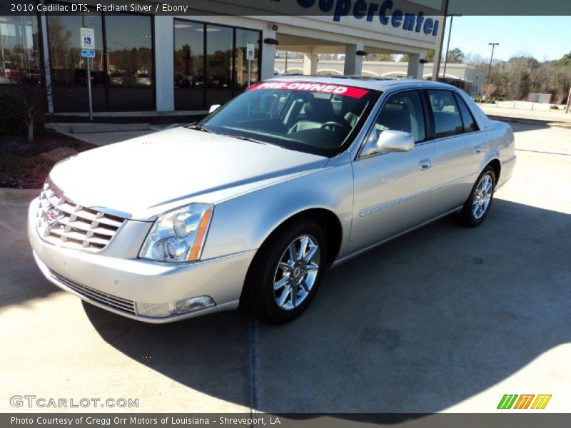 Radiant Silver / Ebony 2010 Cadillac DTS