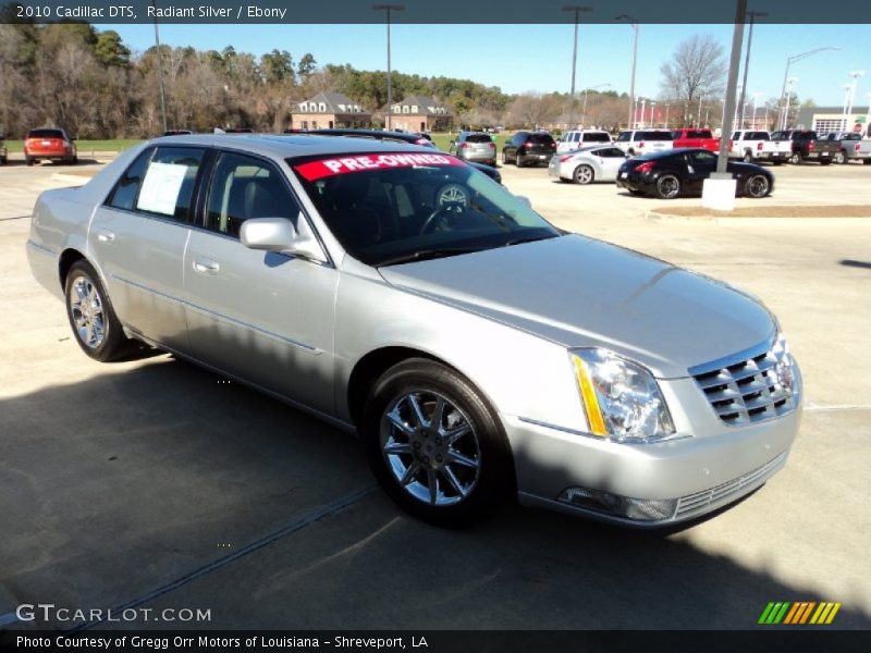 Radiant Silver / Ebony 2010 Cadillac DTS