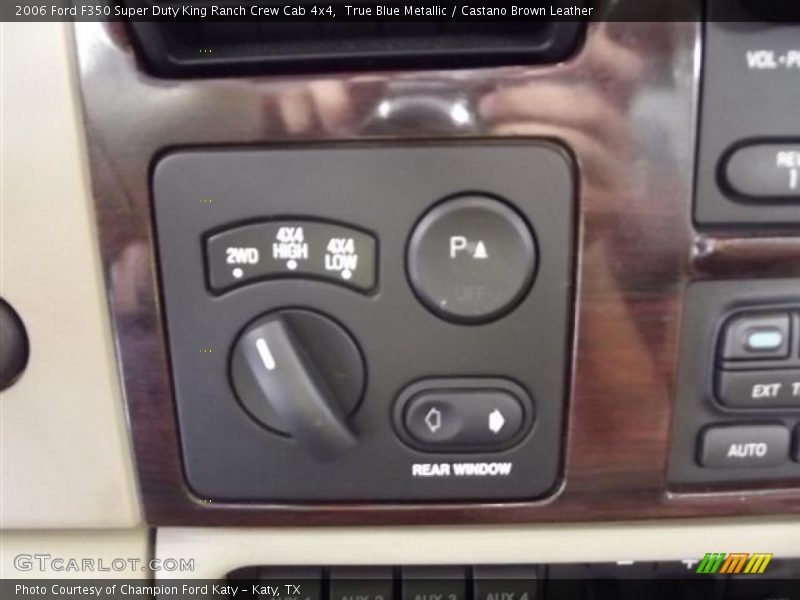 True Blue Metallic / Castano Brown Leather 2006 Ford F350 Super Duty King Ranch Crew Cab 4x4