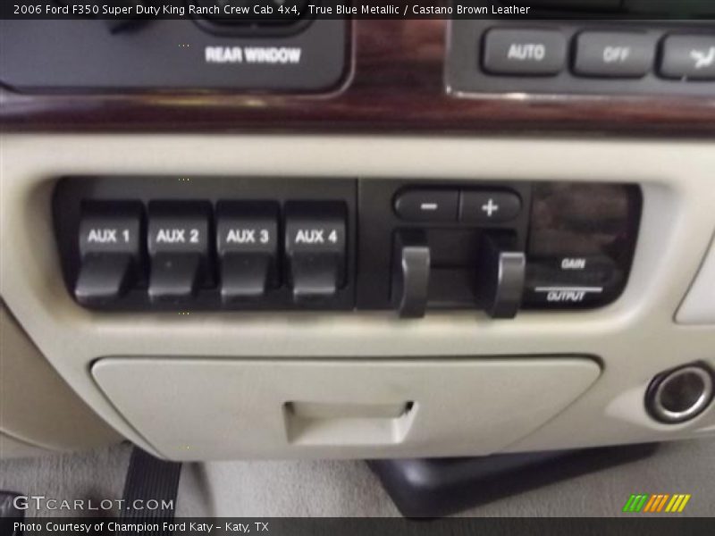 True Blue Metallic / Castano Brown Leather 2006 Ford F350 Super Duty King Ranch Crew Cab 4x4