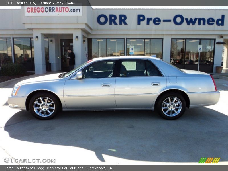 Radiant Silver / Ebony 2010 Cadillac DTS