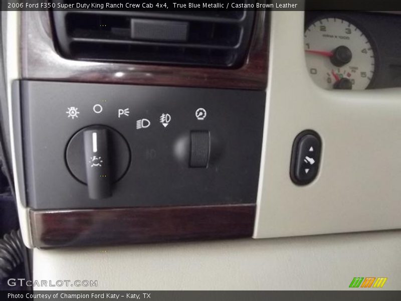 True Blue Metallic / Castano Brown Leather 2006 Ford F350 Super Duty King Ranch Crew Cab 4x4
