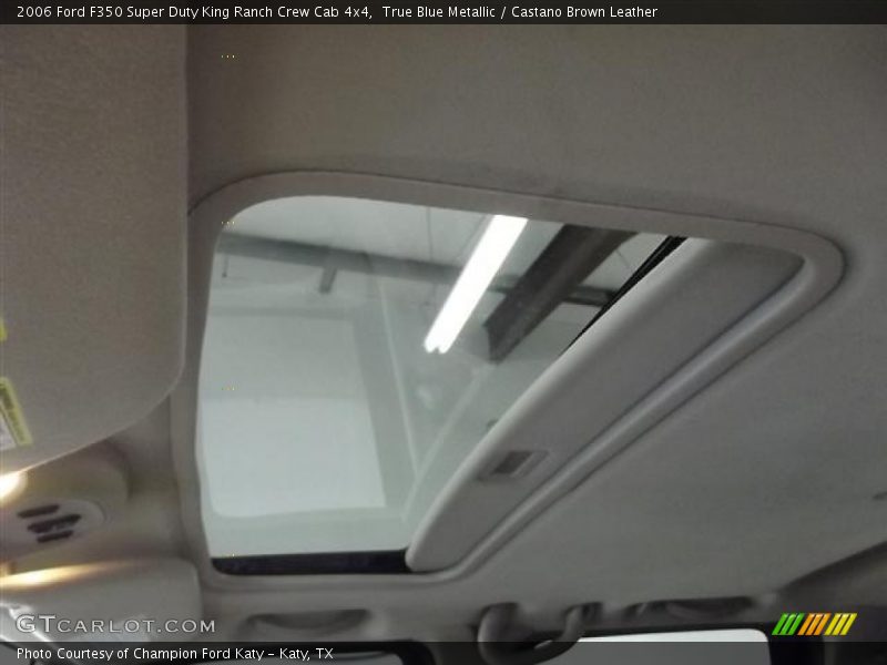 True Blue Metallic / Castano Brown Leather 2006 Ford F350 Super Duty King Ranch Crew Cab 4x4