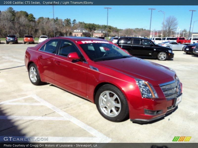 Crystal Red / Light Titanium/Ebony 2008 Cadillac CTS Sedan