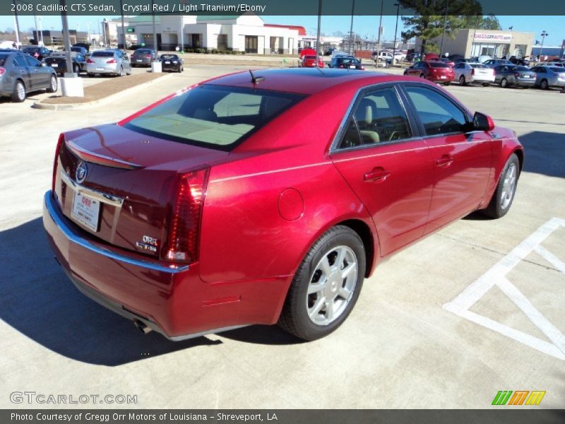 Crystal Red / Light Titanium/Ebony 2008 Cadillac CTS Sedan