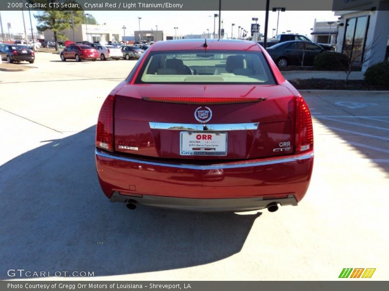 Crystal Red / Light Titanium/Ebony 2008 Cadillac CTS Sedan