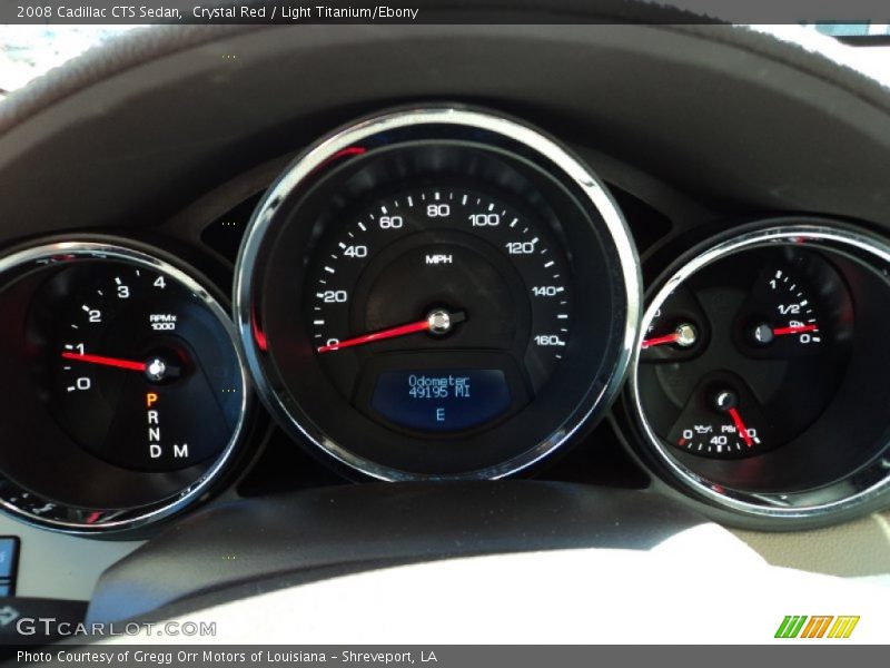 Crystal Red / Light Titanium/Ebony 2008 Cadillac CTS Sedan