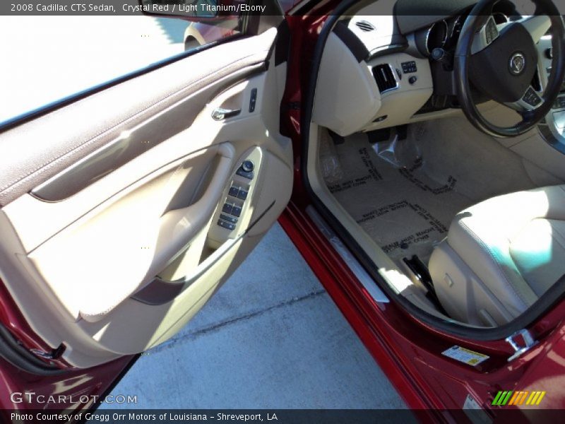 Crystal Red / Light Titanium/Ebony 2008 Cadillac CTS Sedan