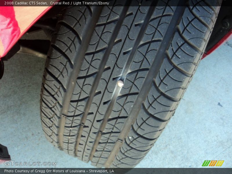 Crystal Red / Light Titanium/Ebony 2008 Cadillac CTS Sedan