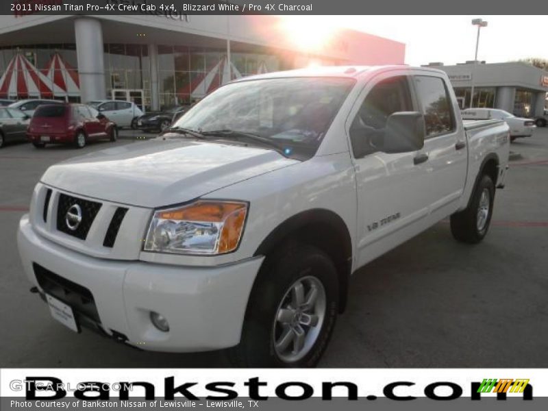 Blizzard White / Pro 4X Charcoal 2011 Nissan Titan Pro-4X Crew Cab 4x4