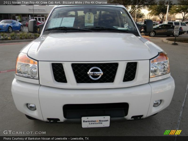 Blizzard White / Pro 4X Charcoal 2011 Nissan Titan Pro-4X Crew Cab 4x4