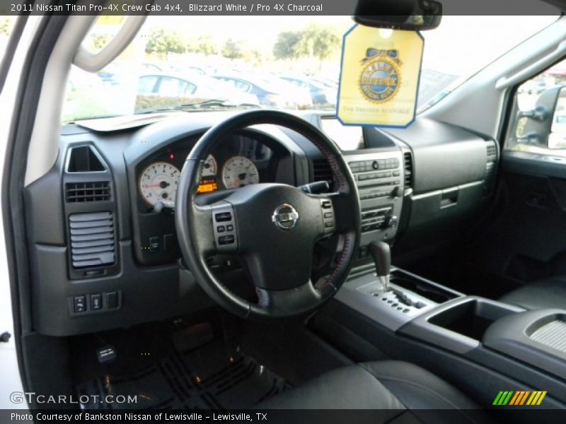 Blizzard White / Pro 4X Charcoal 2011 Nissan Titan Pro-4X Crew Cab 4x4