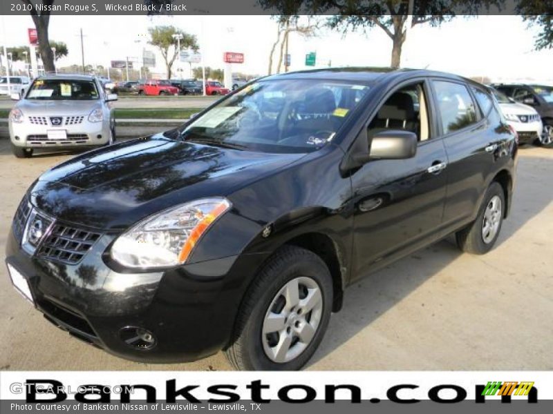 Wicked Black / Black 2010 Nissan Rogue S