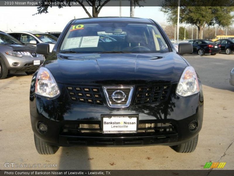 Wicked Black / Black 2010 Nissan Rogue S
