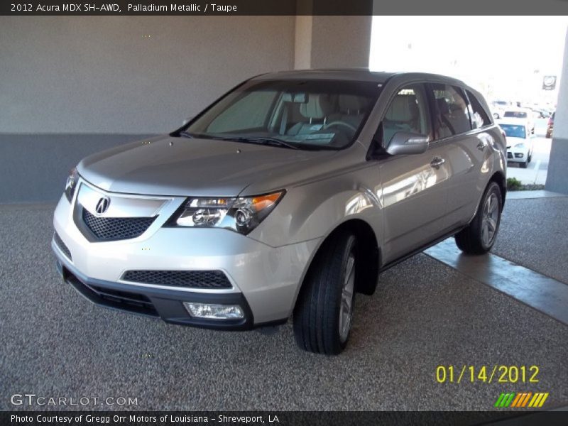 Palladium Metallic / Taupe 2012 Acura MDX SH-AWD