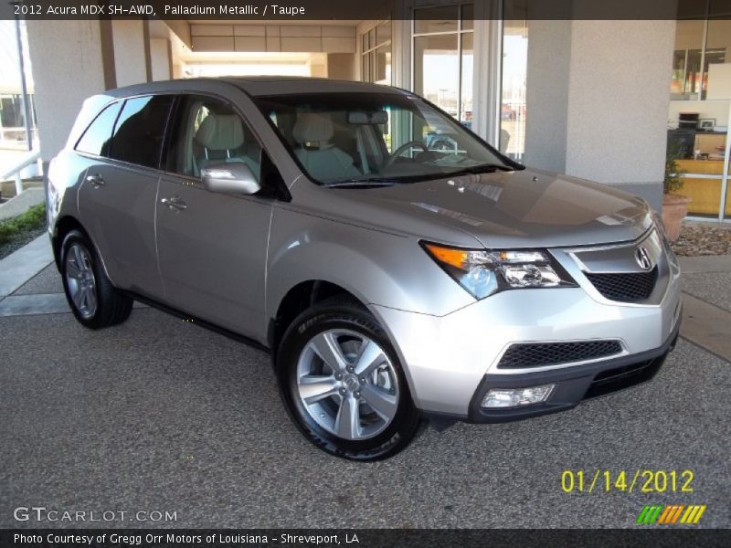 Palladium Metallic / Taupe 2012 Acura MDX SH-AWD