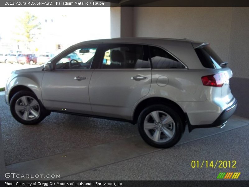 Palladium Metallic / Taupe 2012 Acura MDX SH-AWD