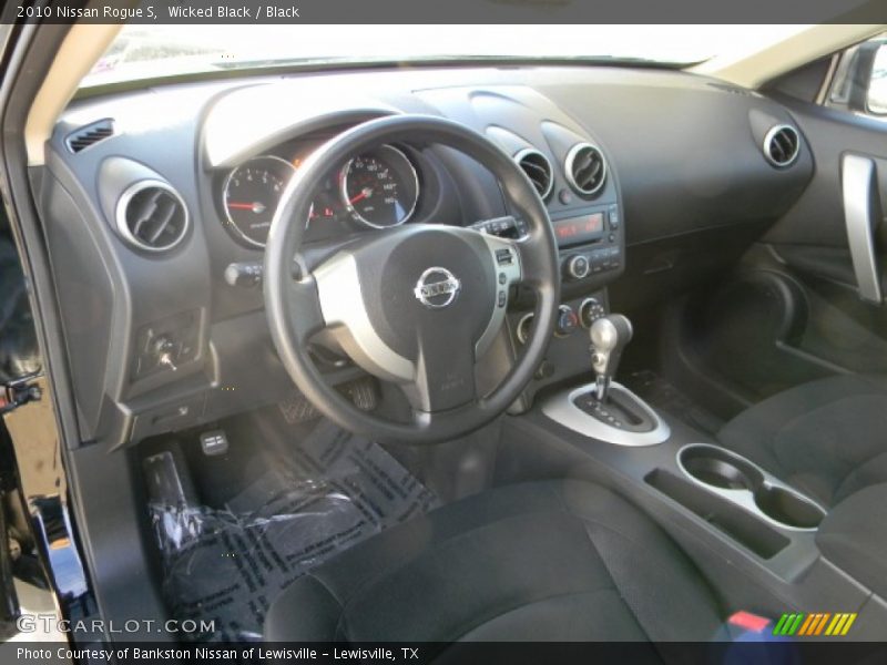 Wicked Black / Black 2010 Nissan Rogue S