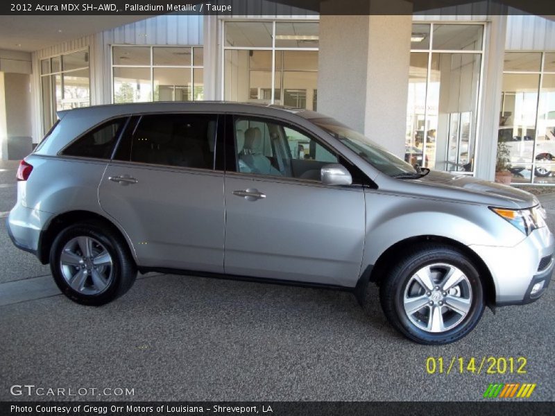 Palladium Metallic / Taupe 2012 Acura MDX SH-AWD