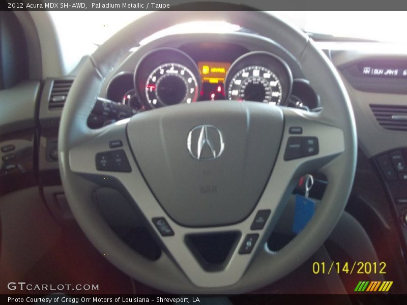 Palladium Metallic / Taupe 2012 Acura MDX SH-AWD