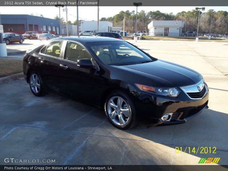 Crystal Black Pearl / Parchment 2012 Acura TSX Sedan