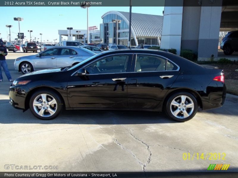 Crystal Black Pearl / Parchment 2012 Acura TSX Sedan