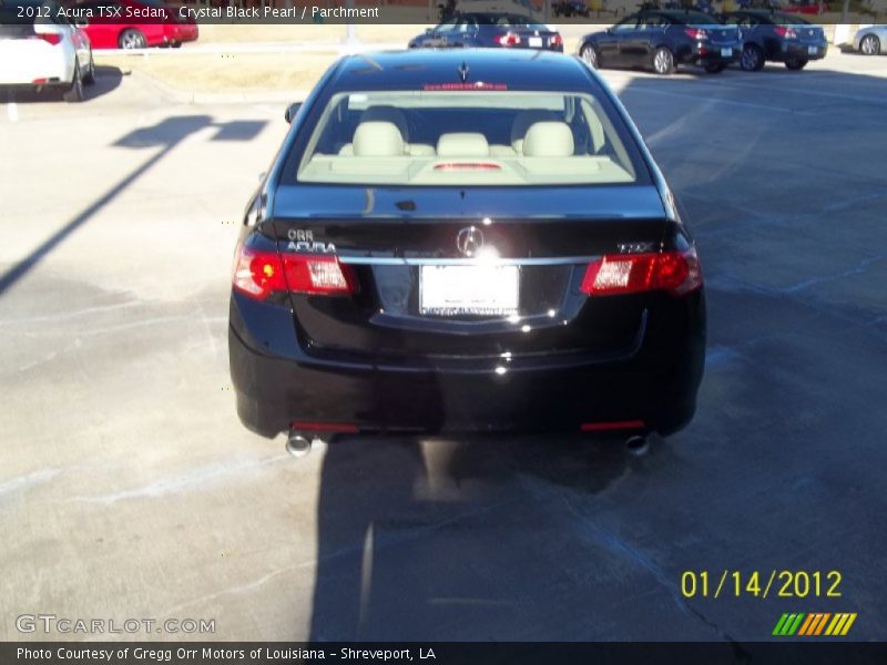 Crystal Black Pearl / Parchment 2012 Acura TSX Sedan