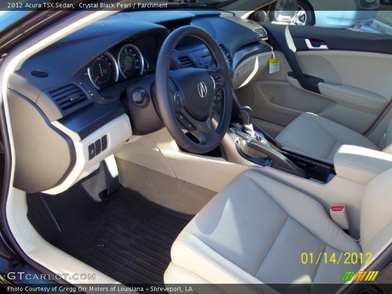 Crystal Black Pearl / Parchment 2012 Acura TSX Sedan