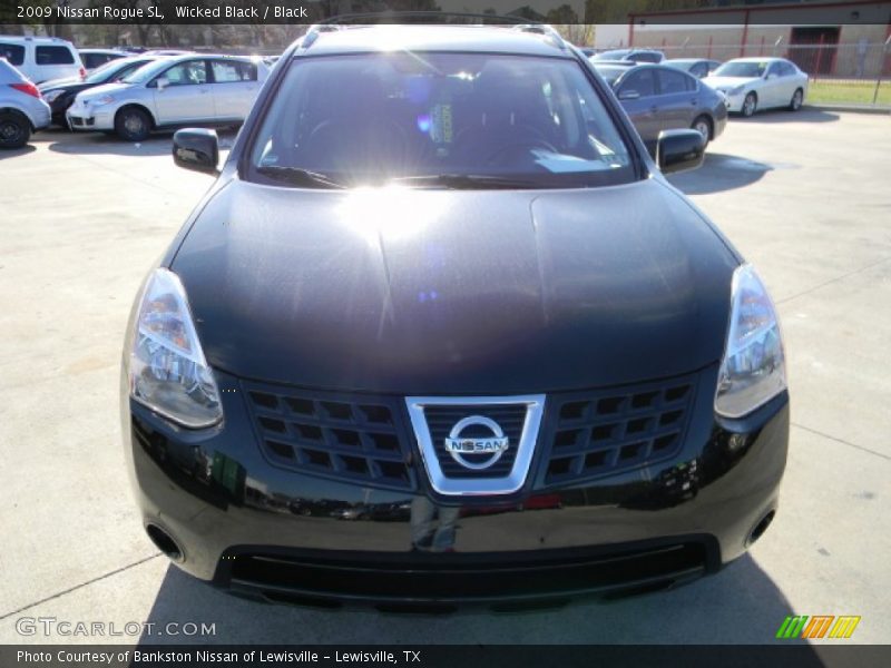 Wicked Black / Black 2009 Nissan Rogue SL