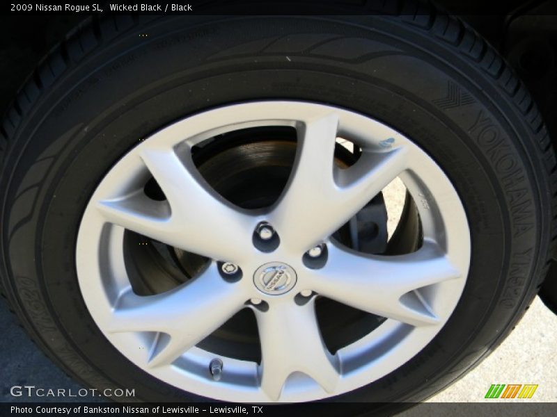 Wicked Black / Black 2009 Nissan Rogue SL