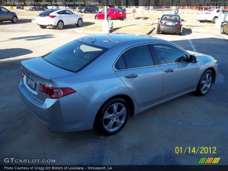 Silver Moon / Taupe 2012 Acura TSX Technology Sedan