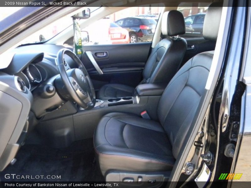 Wicked Black / Black 2009 Nissan Rogue SL
