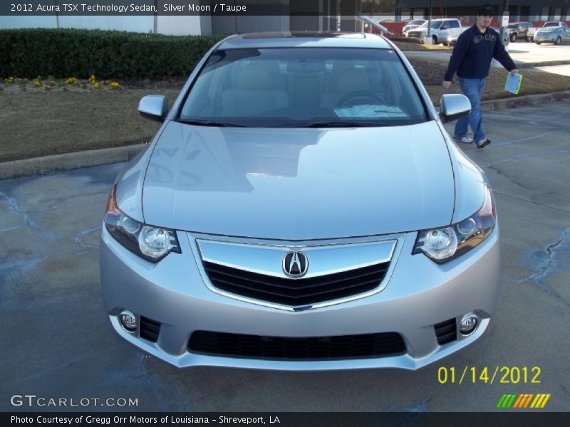Silver Moon / Taupe 2012 Acura TSX Technology Sedan
