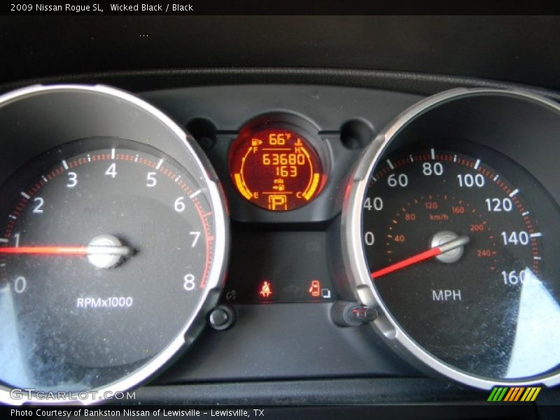 Wicked Black / Black 2009 Nissan Rogue SL