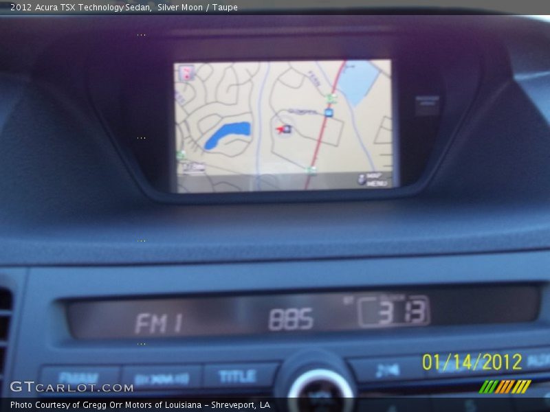 Silver Moon / Taupe 2012 Acura TSX Technology Sedan