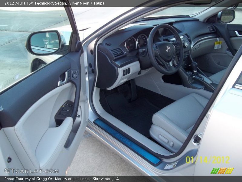 Silver Moon / Taupe 2012 Acura TSX Technology Sedan
