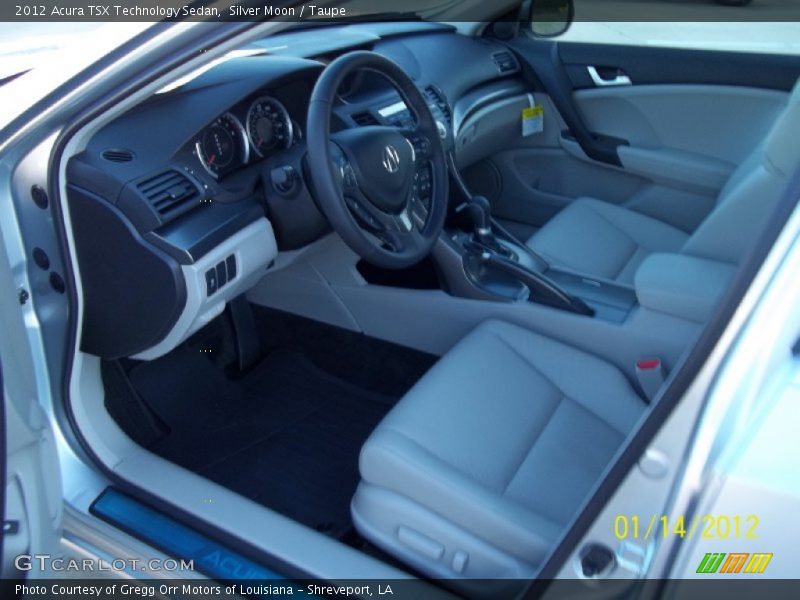 Silver Moon / Taupe 2012 Acura TSX Technology Sedan