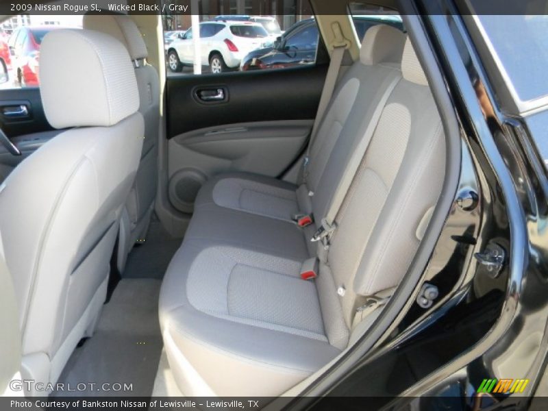 Wicked Black / Gray 2009 Nissan Rogue SL