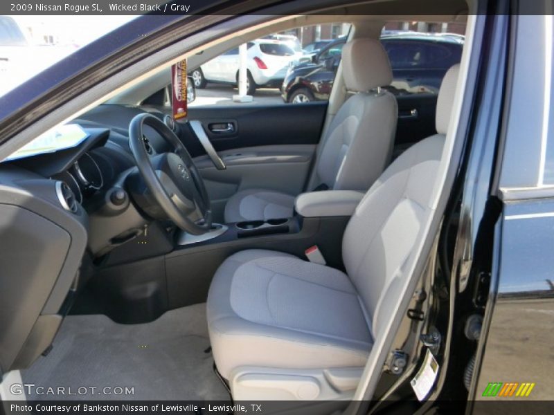 Wicked Black / Gray 2009 Nissan Rogue SL
