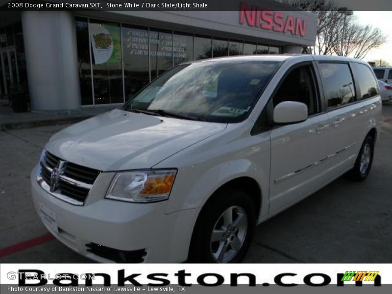 Stone White / Dark Slate/Light Shale 2008 Dodge Grand Caravan SXT