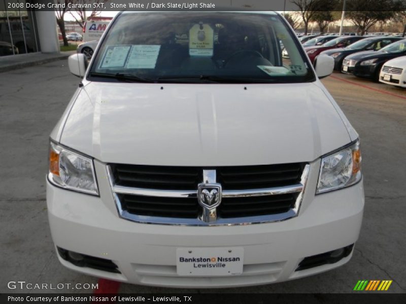 Stone White / Dark Slate/Light Shale 2008 Dodge Grand Caravan SXT