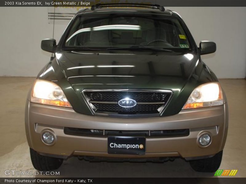 Ivy Green Metallic / Beige 2003 Kia Sorento EX