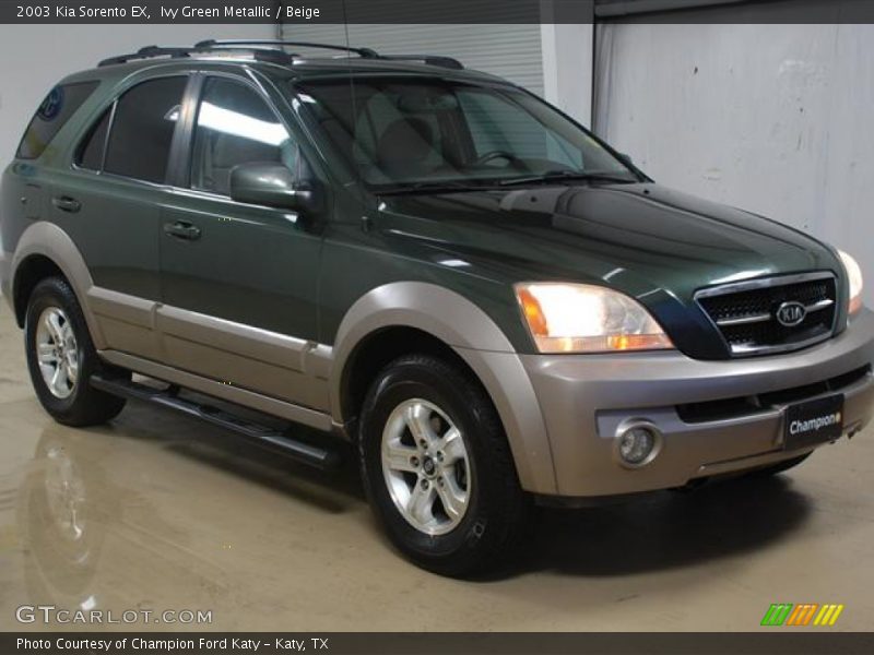 Ivy Green Metallic / Beige 2003 Kia Sorento EX