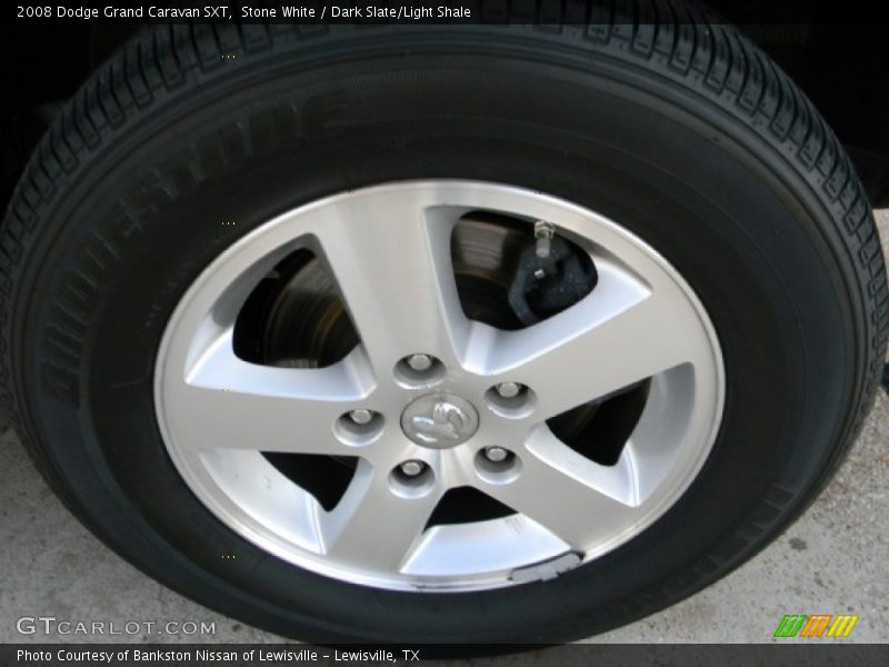 Stone White / Dark Slate/Light Shale 2008 Dodge Grand Caravan SXT