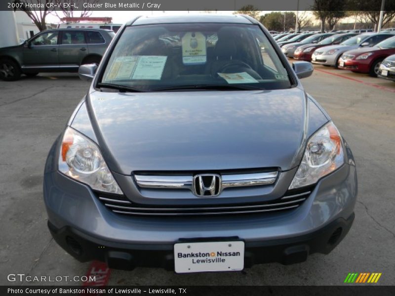 Glacier Blue Metallic / Gray 2007 Honda CR-V EX-L