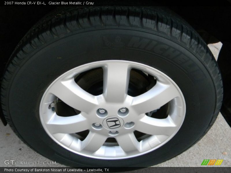 Glacier Blue Metallic / Gray 2007 Honda CR-V EX-L