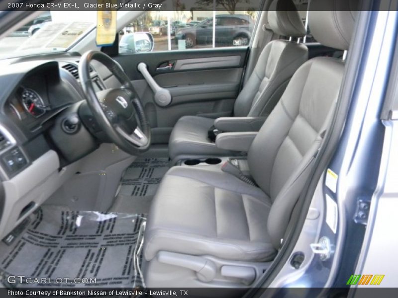 Glacier Blue Metallic / Gray 2007 Honda CR-V EX-L