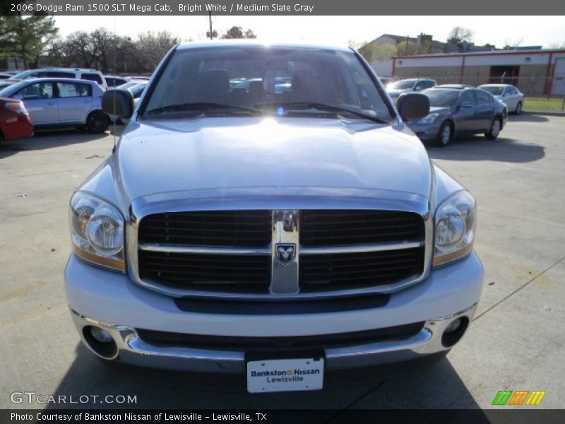 Bright White / Medium Slate Gray 2006 Dodge Ram 1500 SLT Mega Cab