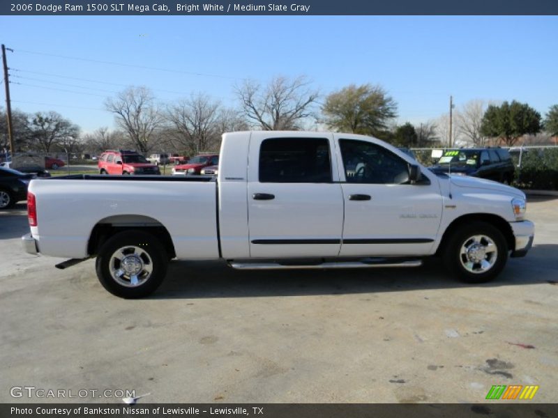 Bright White / Medium Slate Gray 2006 Dodge Ram 1500 SLT Mega Cab