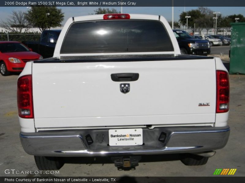 Bright White / Medium Slate Gray 2006 Dodge Ram 1500 SLT Mega Cab